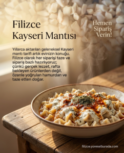1 Kg Kayseri Mantısı – Geleneksel Lezzet, El Açması Kalitesi 1 Kg Kayseri Mantısı – Geleneksel Lezzet, El Açması Kalitesi