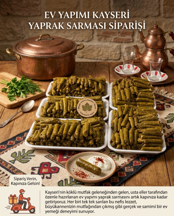 Ev Yapımı Kayseri Yaprak Sarması Siparişi