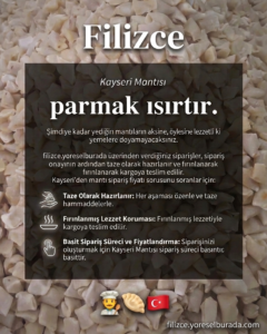 Kargo dahil mantı fiyatı | Online Sipariş